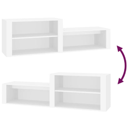 Botník Bílý 150 X 35 X 45 Cm Kompozitní Dřevo