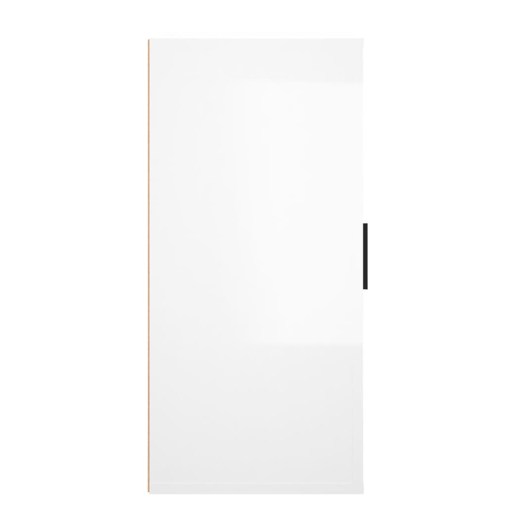 Příborník Bílý S Vysokým Leskem 40X33X70 Cm Kompozitní Dřevo