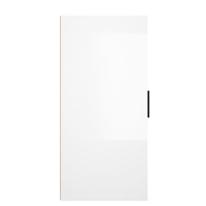 Příborník Bílý S Vysokým Leskem 40X33X70 Cm Kompozitní Dřevo