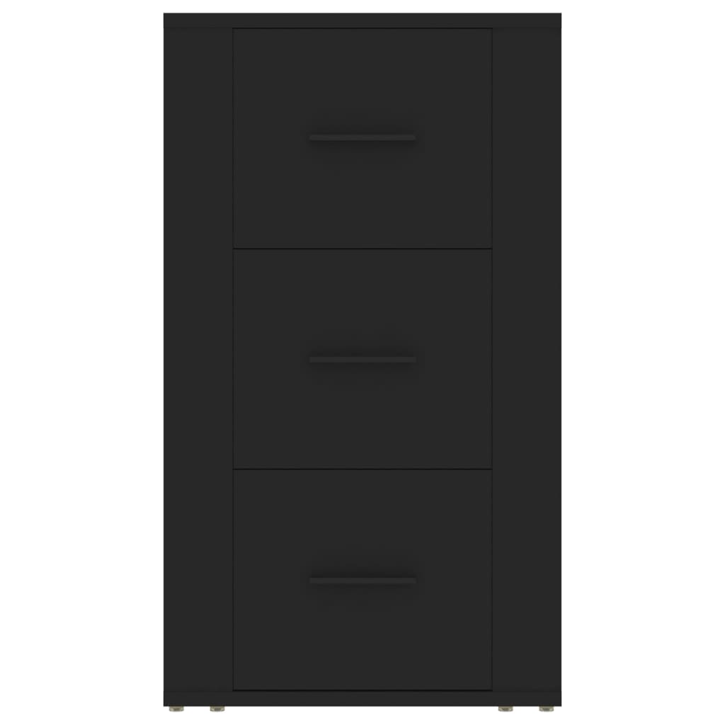 Příborník Černý 40X33X70 Cm Kompozitní Dřevo