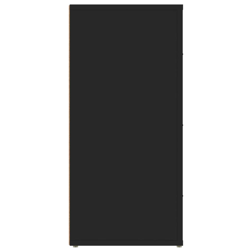 Příborník Černý 40X33X70 Cm Kompozitní Dřevo