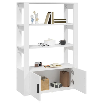 Příborník Bílý 80X30X119,5 Cm Kompozitní Dřevo