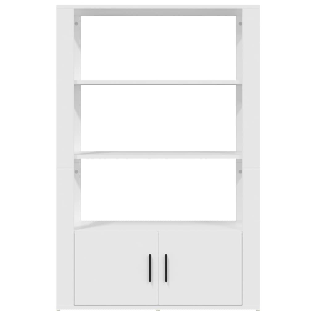 Příborník Bílý 80X30X119,5 Cm Kompozitní Dřevo