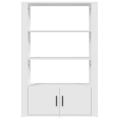 Příborník Bílý 80X30X119,5 Cm Kompozitní Dřevo