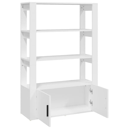 Příborník Bílý 80X30X119,5 Cm Kompozitní Dřevo