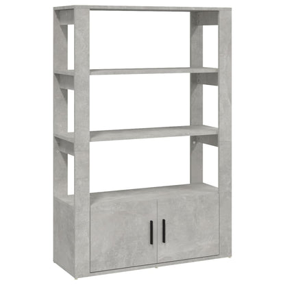 Příborník Betonově Šedý 80X30X119,5 Cm Kompozitní Dřevo
