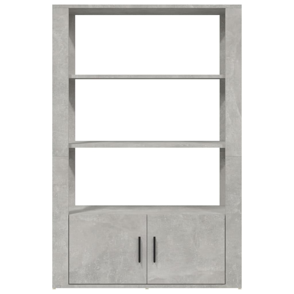 Příborník Betonově Šedý 80X30X119,5 Cm Kompozitní Dřevo