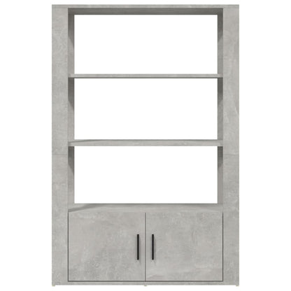 Příborník Betonově Šedý 80X30X119,5 Cm Kompozitní Dřevo