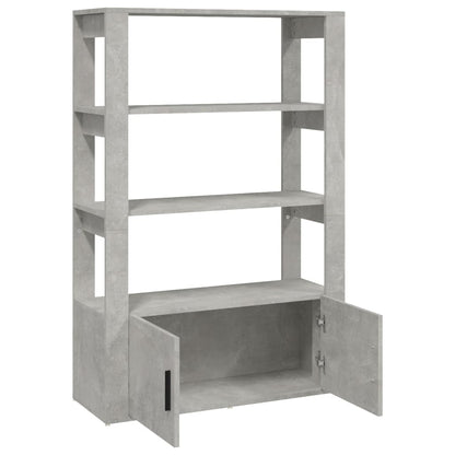 Příborník Betonově Šedý 80X30X119,5 Cm Kompozitní Dřevo