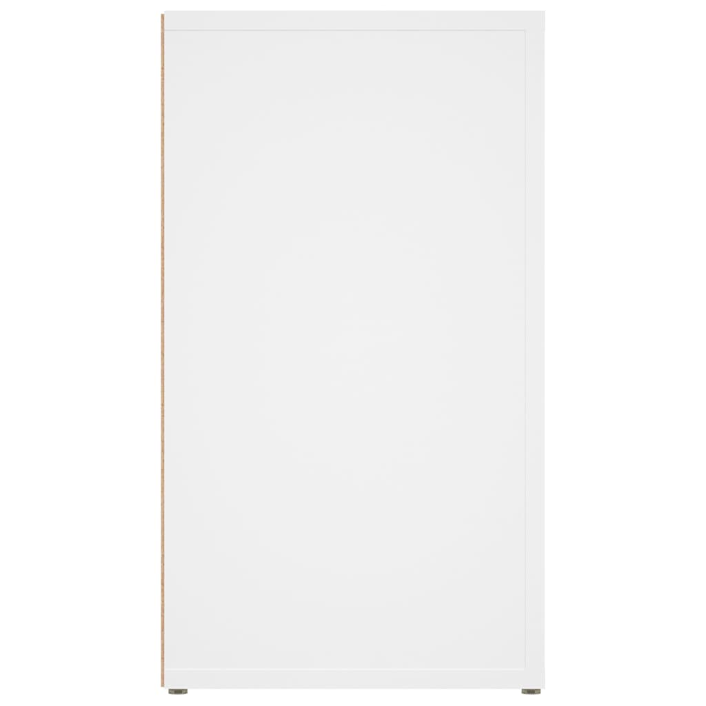 Příborník Bílý 80 X 30 X 54 Cm Kompozitní Dřevo