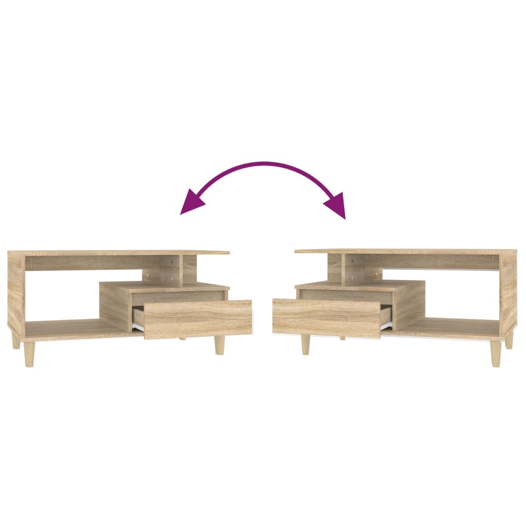 Konferenční Stolek 90X49X45 Cm Kompozitní Dřevo