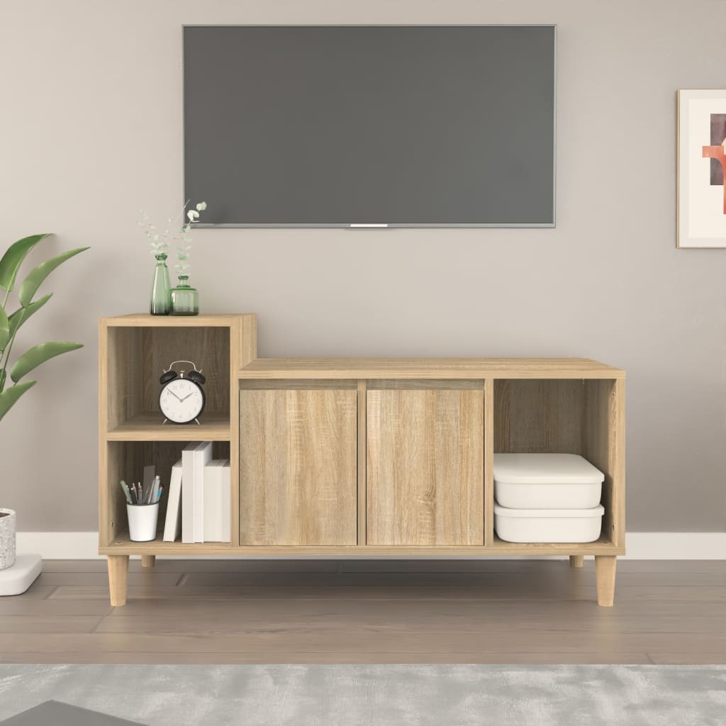 Tv Skříňka 100X35X55 Cm Kompozitní Dřevo