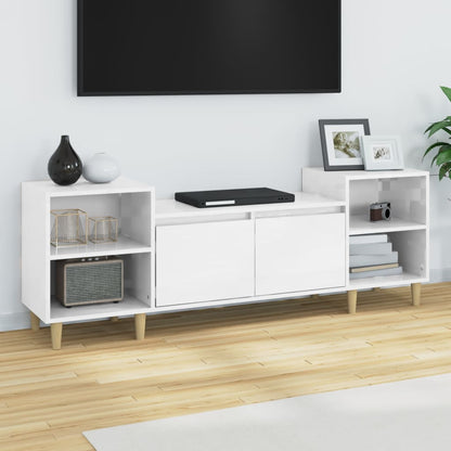 Tv Skříňka Černá 160X35X55 Cm Kompozitní Dřevo