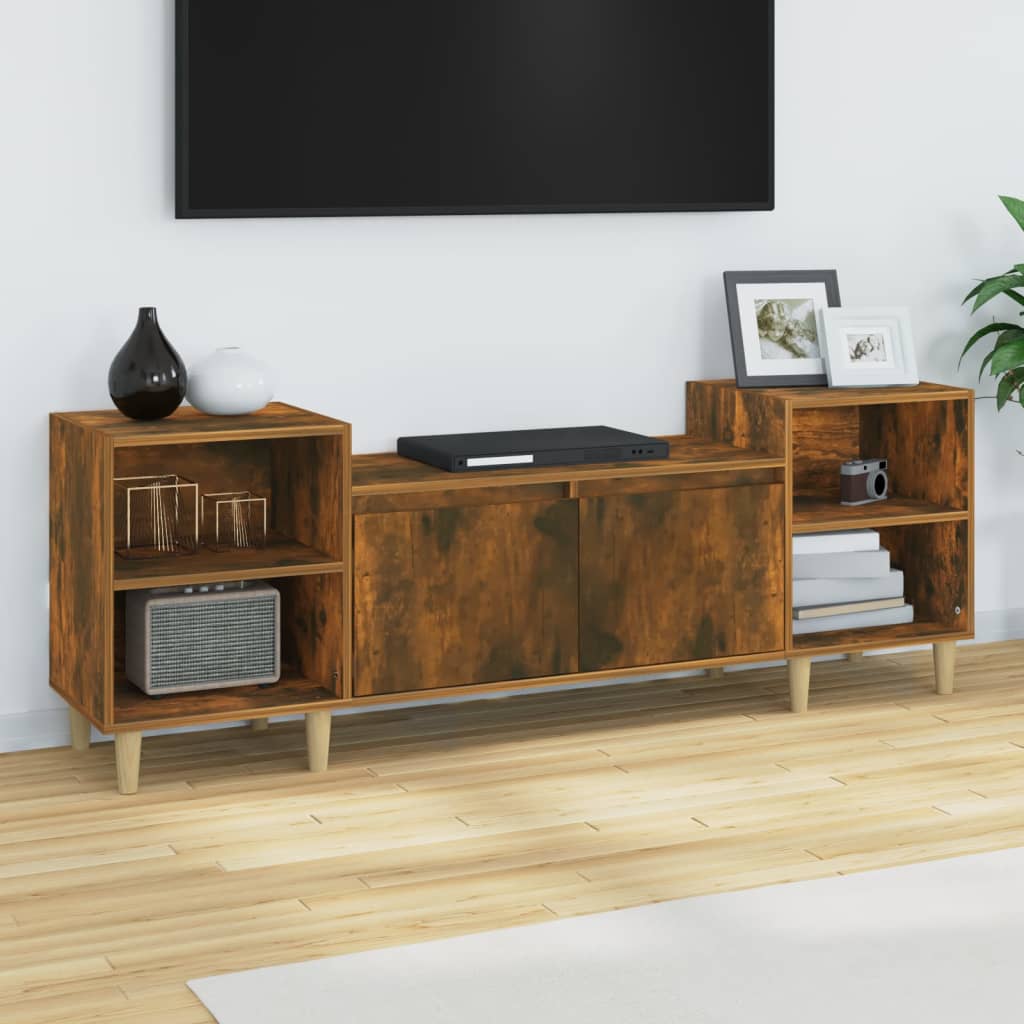 Tv Skříňka Černá 160X35X55 Cm Kompozitní Dřevo