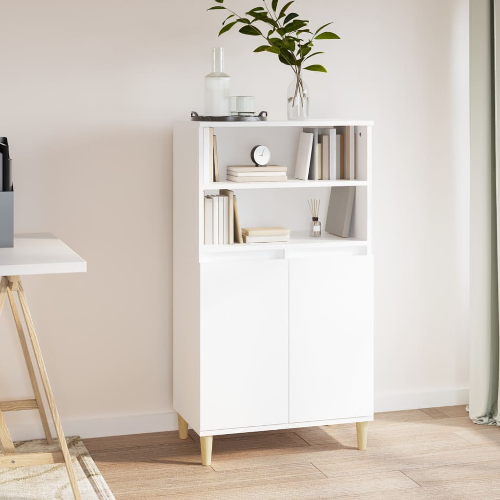 Skříň Highboard 60 X 36 X 110 Cm Kompozitní Dřevo