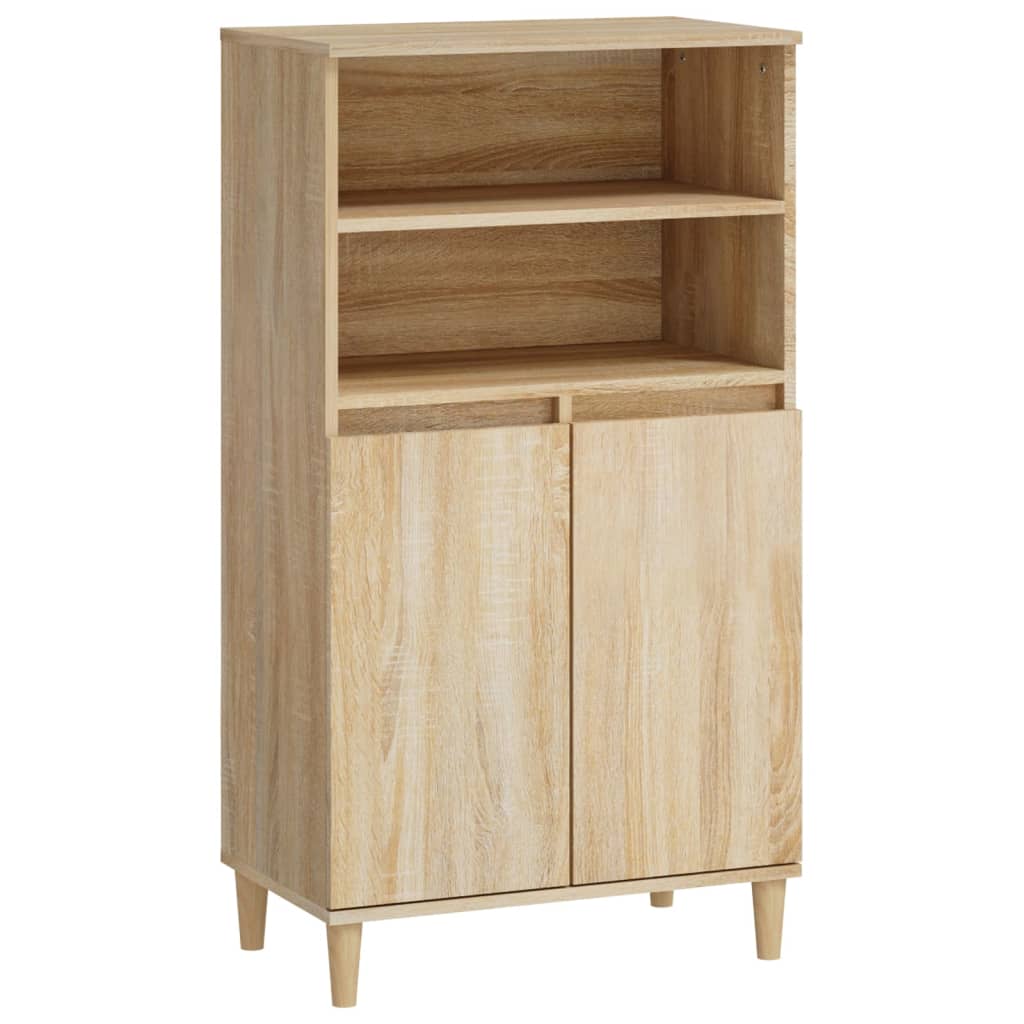 Skříň Highboard Dub Sonoma 60 X 36 X 110 Cm Kompozitní Dřevo