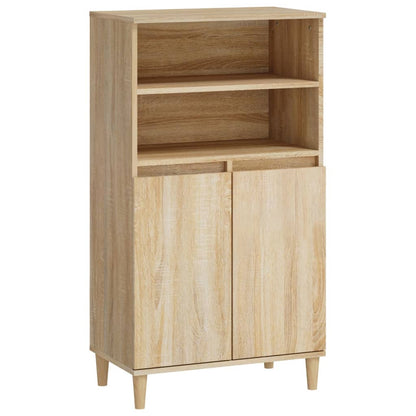 Skříň Highboard Dub Sonoma 60 X 36 X 110 Cm Kompozitní Dřevo