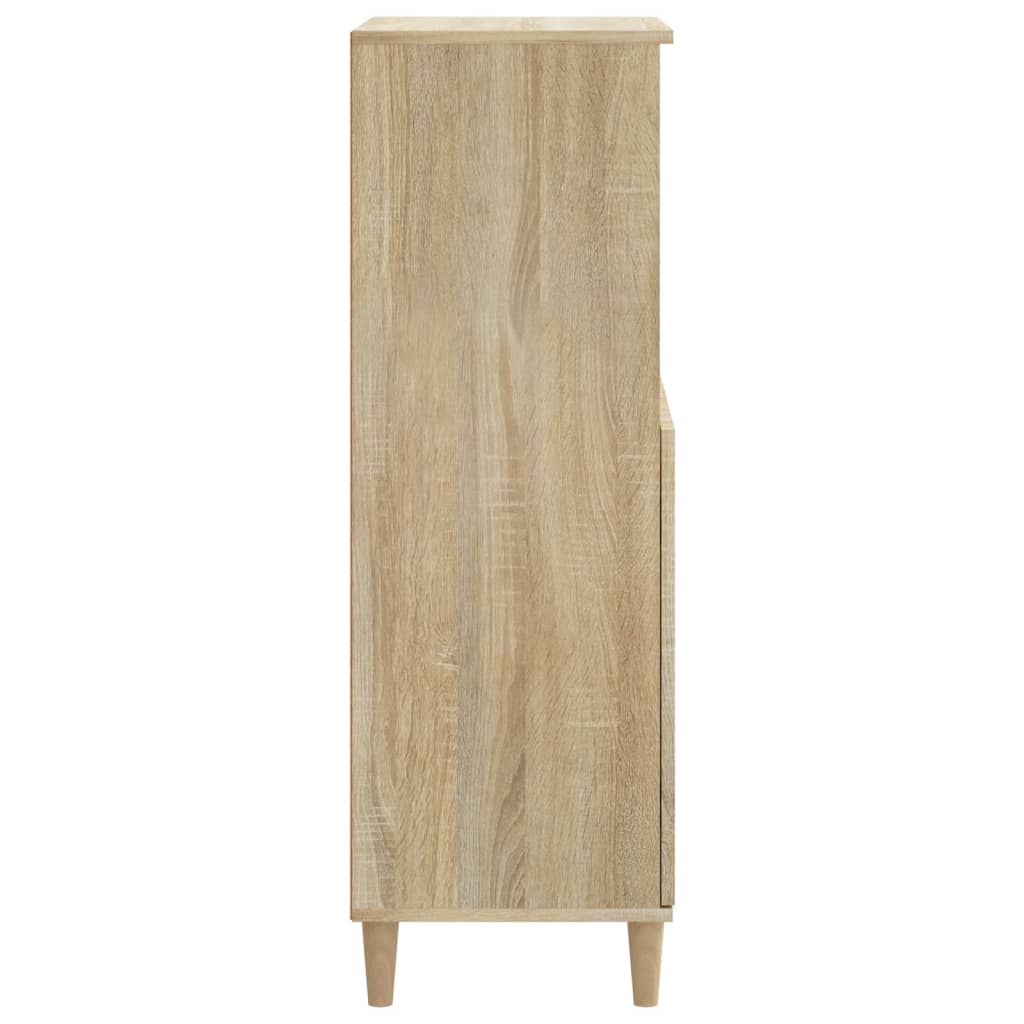 Skříň Highboard Dub Sonoma 60 X 36 X 110 Cm Kompozitní Dřevo