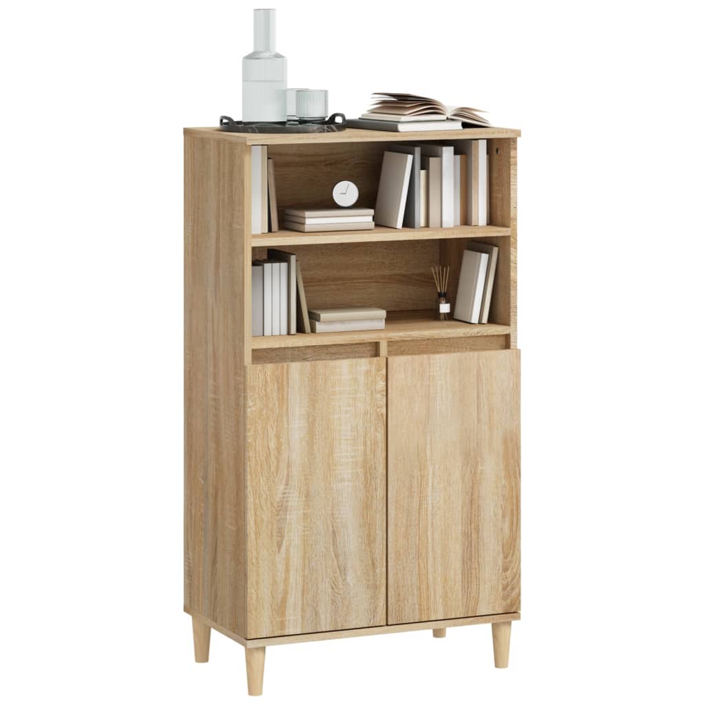 Skříň Highboard Dub Sonoma 60 X 36 X 110 Cm Kompozitní Dřevo