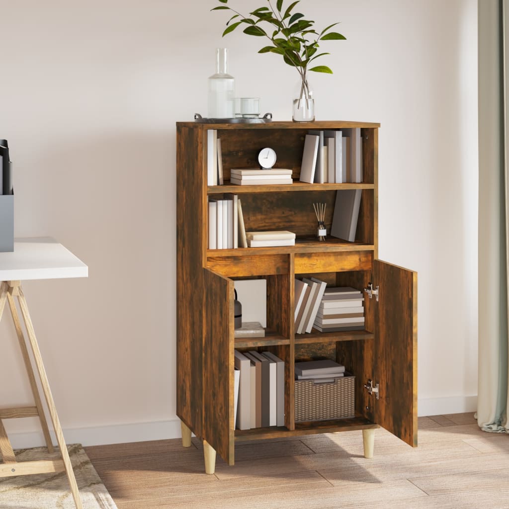 Skříň Highboard 60 X 36 X 110 Cm Kompozitní Dřevo