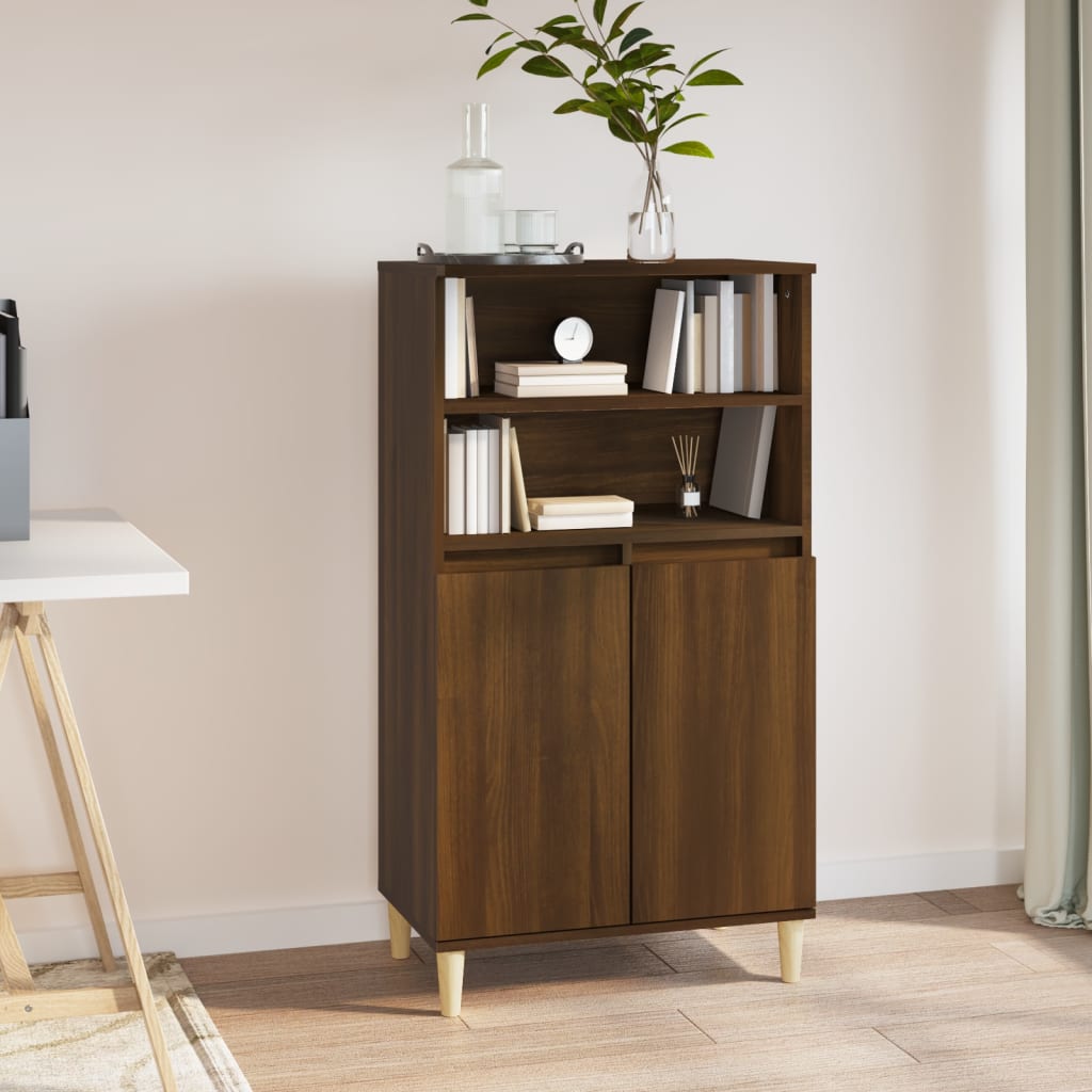 Skříň Highboard 60 X 36 X 110 Cm Kompozitní Dřevo