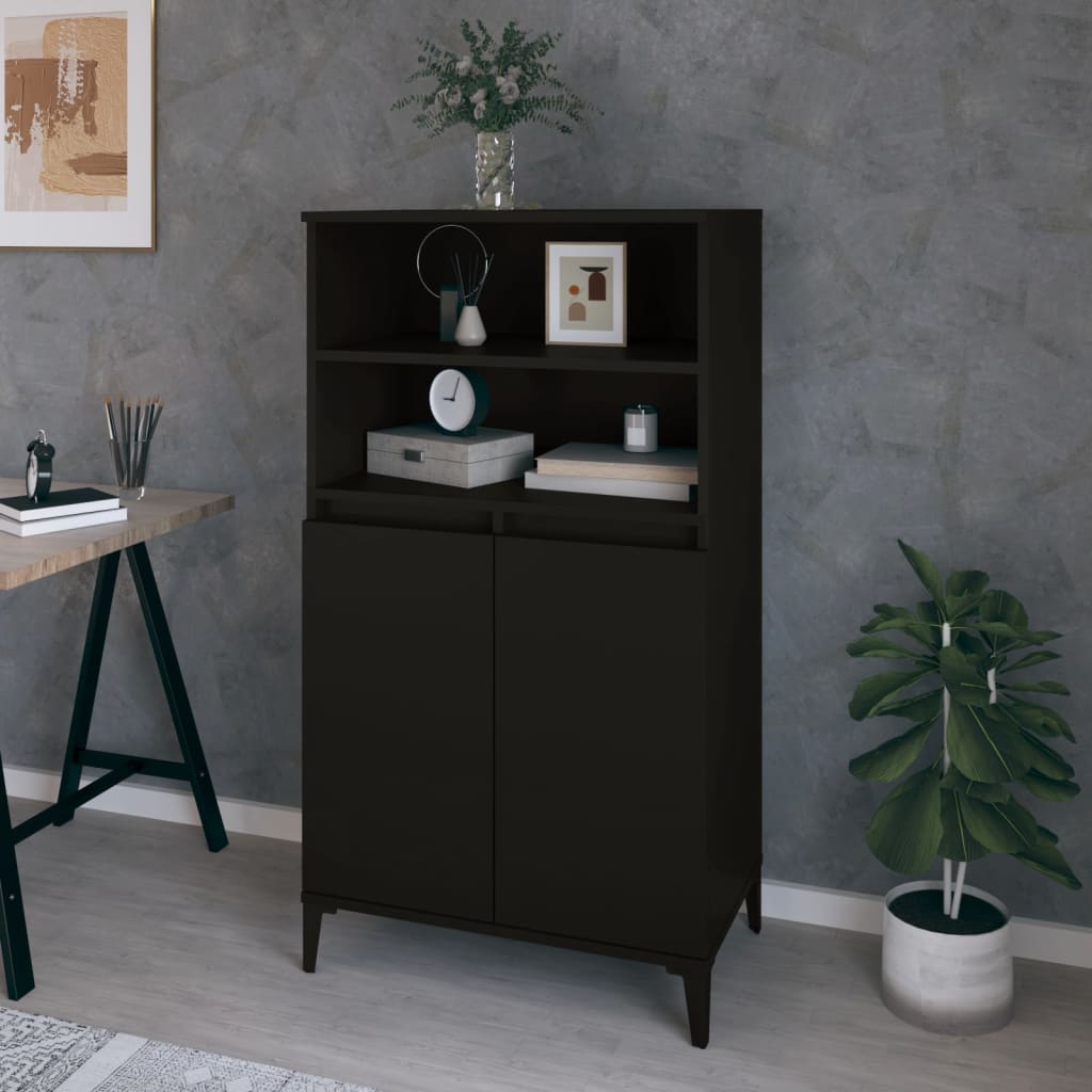 Skříň Highboard 60 X 36 X 110 Cm Kompozitní Dřevo
