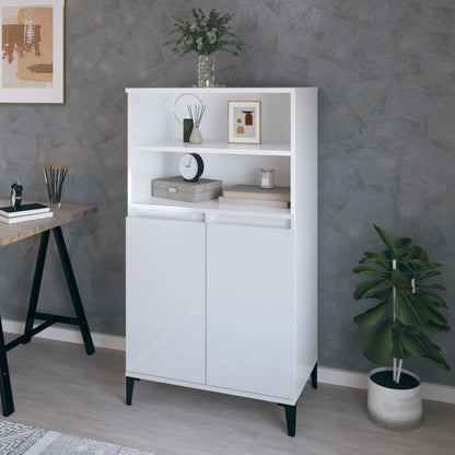 Skříň Highboard 60 X 36 X 110 Cm Kompozitní Dřevo