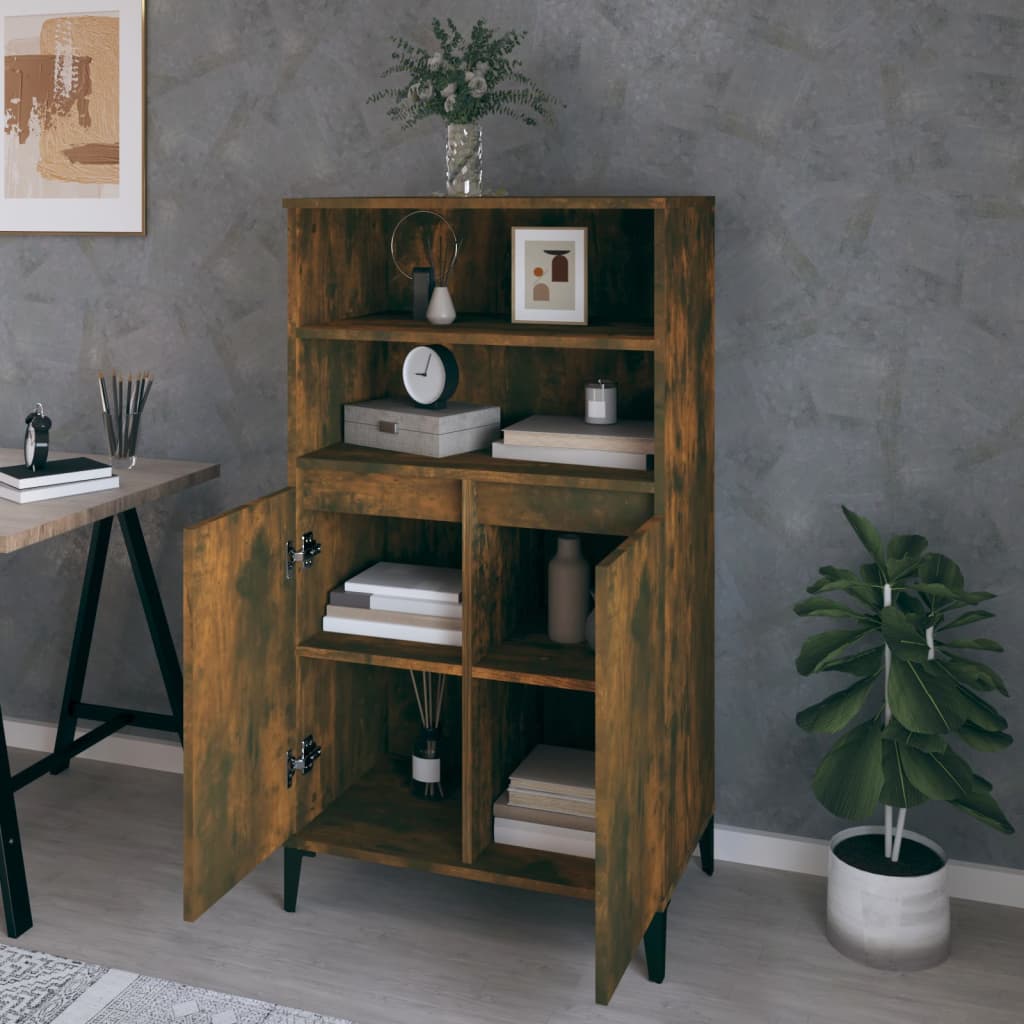 Skříň Highboard 60 X 36 X 110 Cm Kompozitní Dřevo