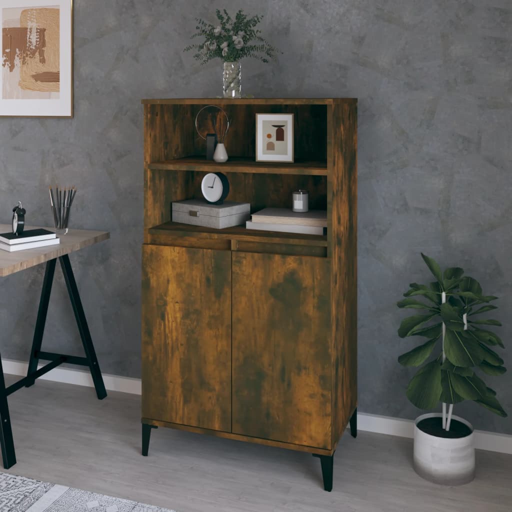 Skříň Highboard 60 X 36 X 110 Cm Kompozitní Dřevo