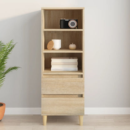 Skříň Highboard Betonově Šedá 40 X 36 X 110 Cm Kompozitní Dřevo