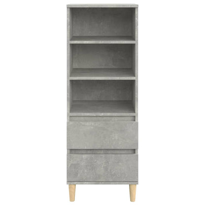 Skříň Highboard Betonově Šedá 40 X 36 X 110 Cm Kompozitní Dřevo