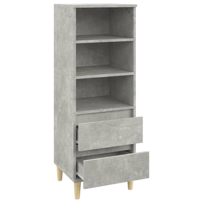 Skříň Highboard Betonově Šedá 40 X 36 X 110 Cm Kompozitní Dřevo