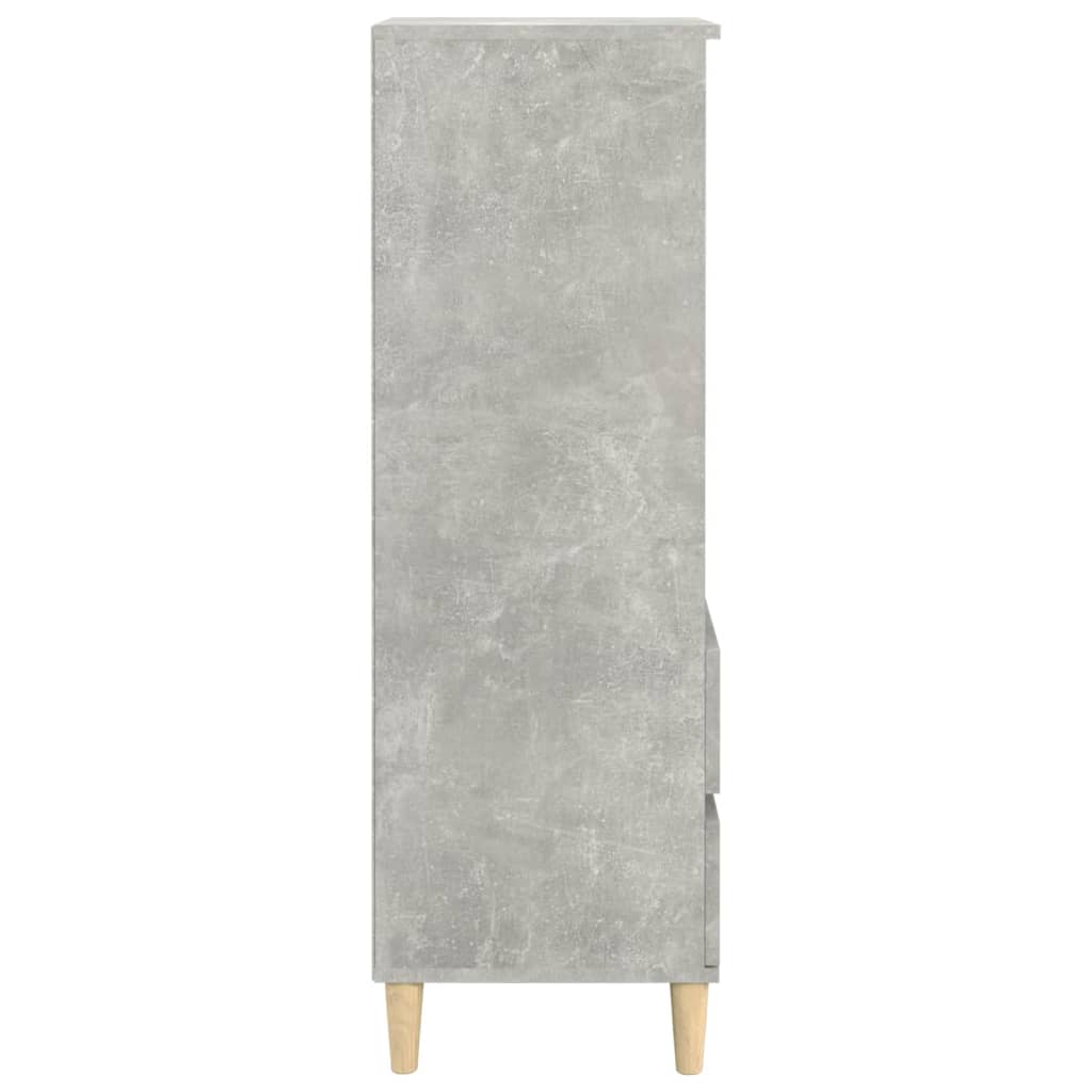 Skříň Highboard Betonově Šedá 40 X 36 X 110 Cm Kompozitní Dřevo