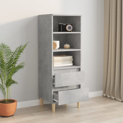 Skříň Highboard Betonově Šedá 40 X 36 X 110 Cm Kompozitní Dřevo
