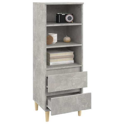 Skříň Highboard Betonově Šedá 40 X 36 X 110 Cm Kompozitní Dřevo