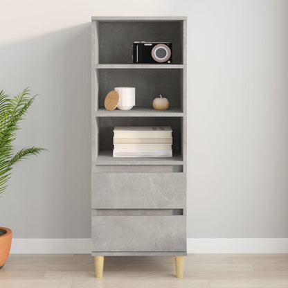 Skříň Highboard Betonově Šedá 40 X 36 X 110 Cm Kompozitní Dřevo