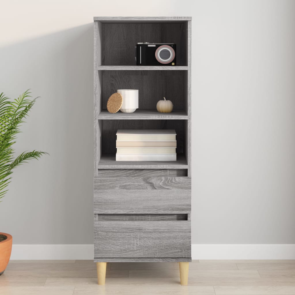 Skříň Highboard Betonově Šedá 40 X 36 X 110 Cm Kompozitní Dřevo