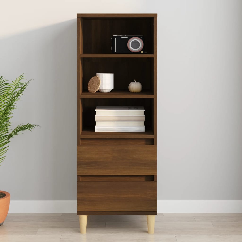 Skříň Highboard Betonově Šedá 40 X 36 X 110 Cm Kompozitní Dřevo