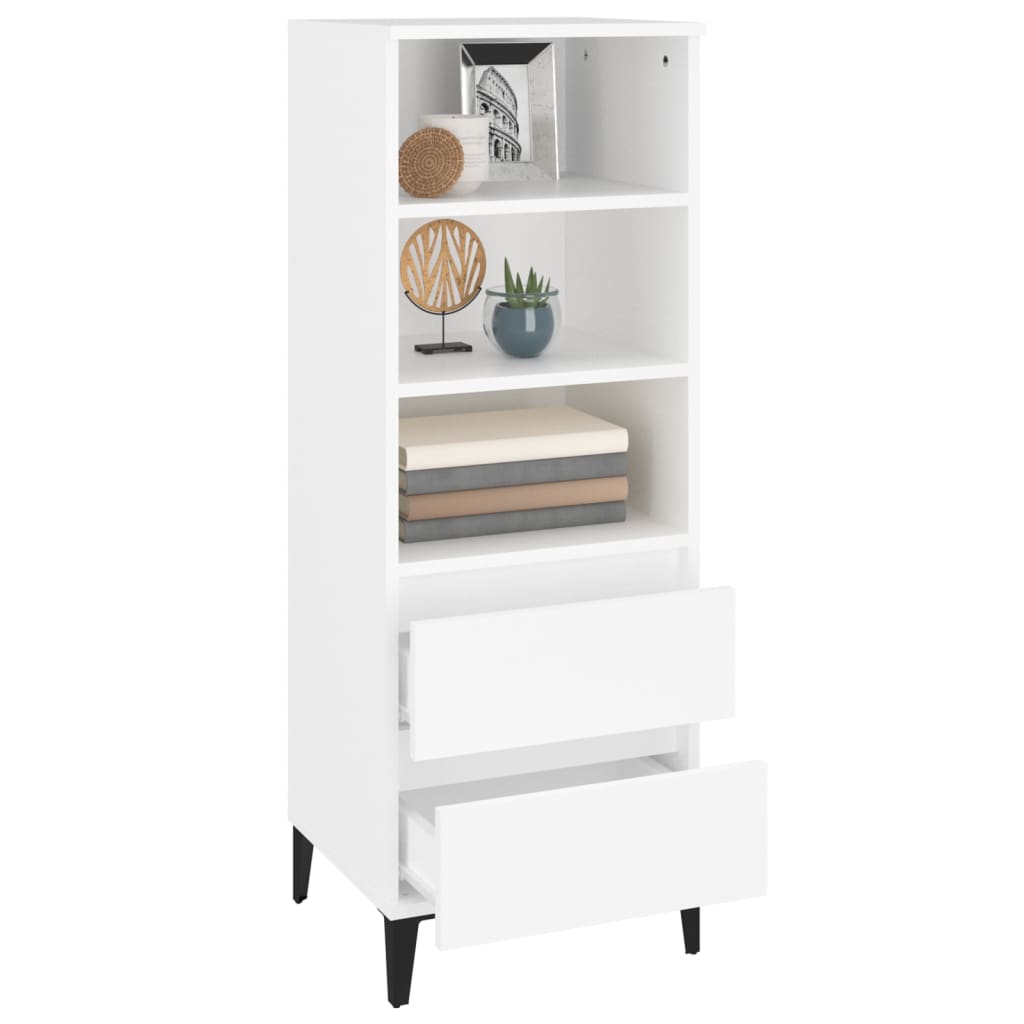 Skříň Highboard 40 X 36 X 110 Cm Kompozitní Dřevo