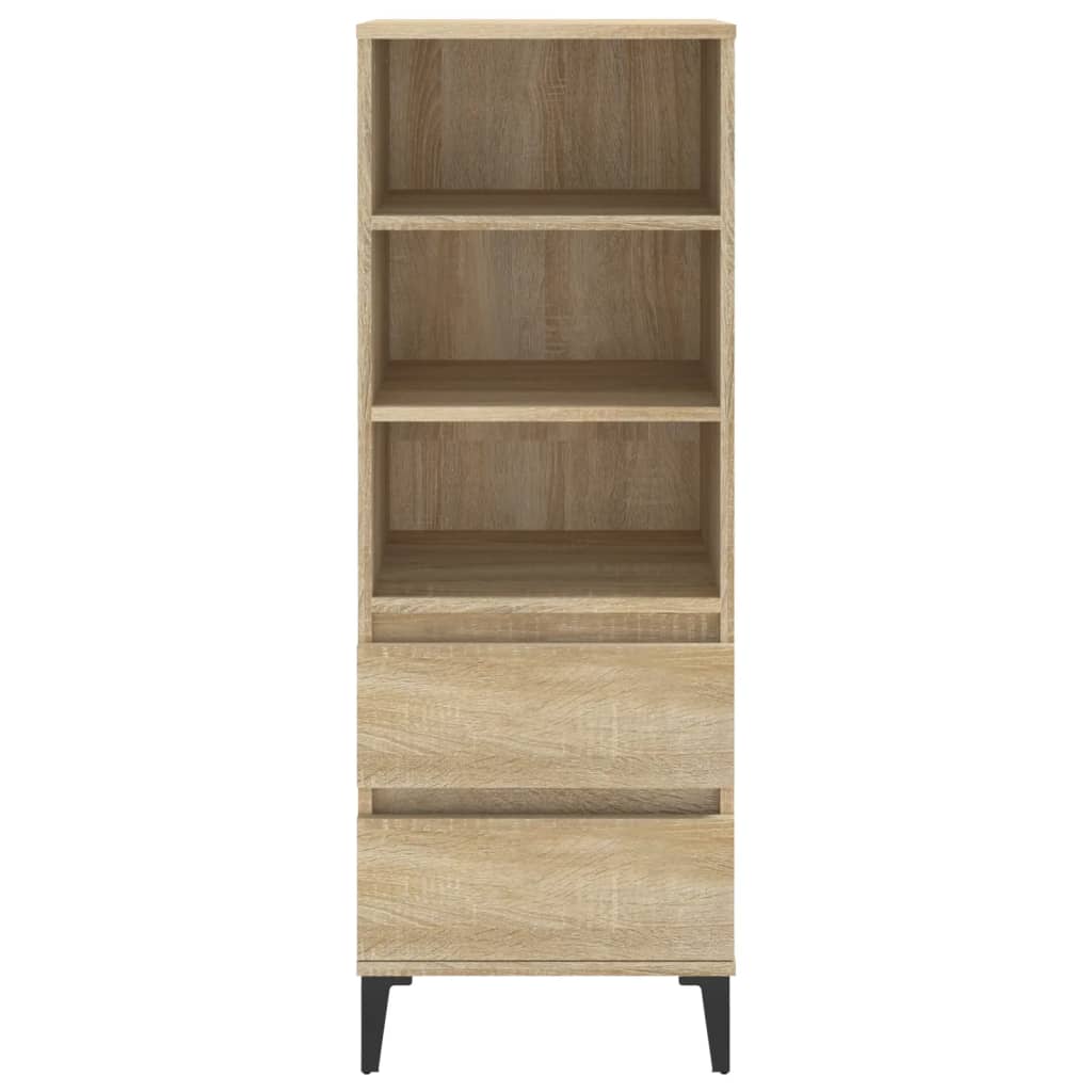 Skříň Highboard Dub Sonoma 40 X 36 X 110 Cm Kompozitní Dřevo