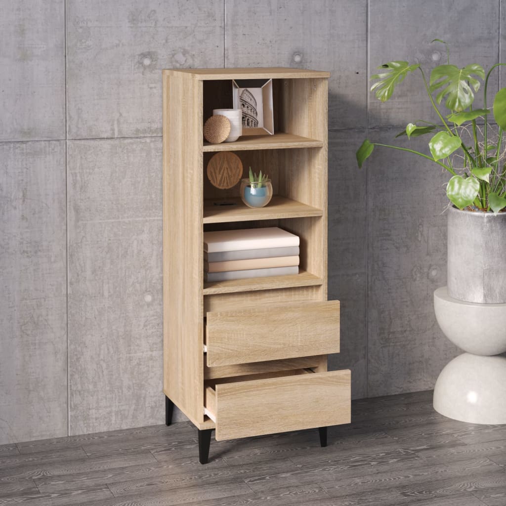 Skříň Highboard Dub Sonoma 40 X 36 X 110 Cm Kompozitní Dřevo