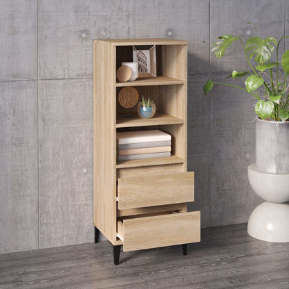 Skříň Highboard Dub Sonoma 40 X 36 X 110 Cm Kompozitní Dřevo