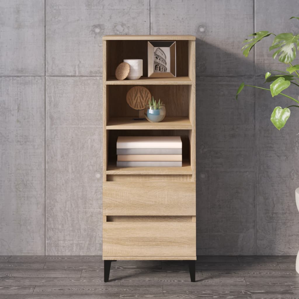 Skříň Highboard Dub Sonoma 40 X 36 X 110 Cm Kompozitní Dřevo