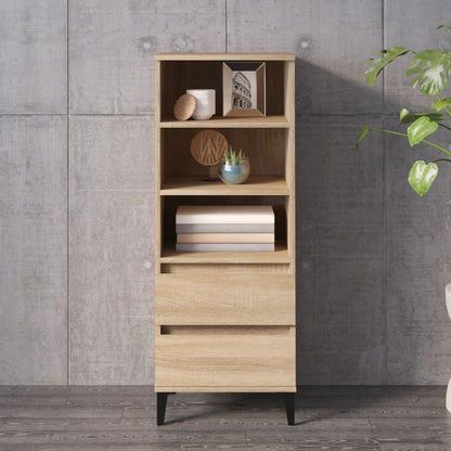 Skříň Highboard 40 X 36 X 110 Cm Kompozitní Dřevo