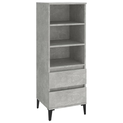 Skříň Highboard Betonově Šedá 40 X 36 X 110 Cm Kompozitní Dřevo