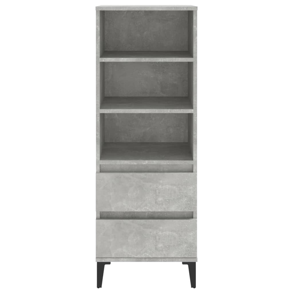 Skříň Highboard Betonově Šedá 40 X 36 X 110 Cm Kompozitní Dřevo