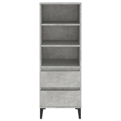 Skříň Highboard Betonově Šedá 40 X 36 X 110 Cm Kompozitní Dřevo
