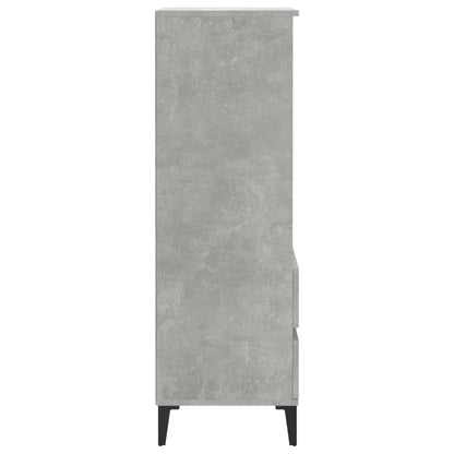 Skříň Highboard Betonově Šedá 40 X 36 X 110 Cm Kompozitní Dřevo