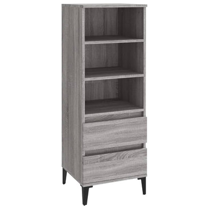 Skříň Highboard Šedá Sonoma 40 X 36 X 110 Cm Kompozitní Dřevo