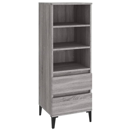 Skříň Highboard Šedá Sonoma 40 X 36 X 110 Cm Kompozitní Dřevo